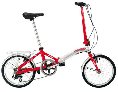 Foto Bicicleta Plegable Monty F18 - Modelo Pulido/Rojo