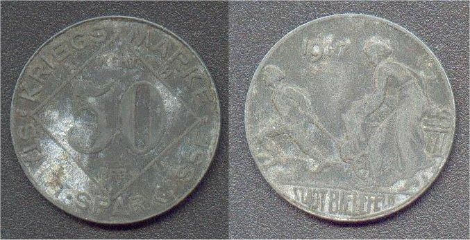 Foto Bielefeld 50 Pfennig 1917