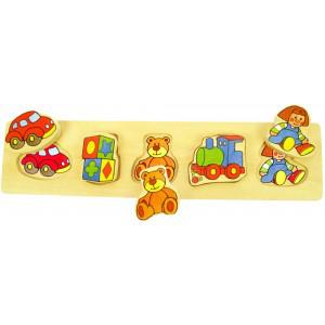 Foto Bigjigs Childrens Chunky Lift & Match Toys Puzzle
