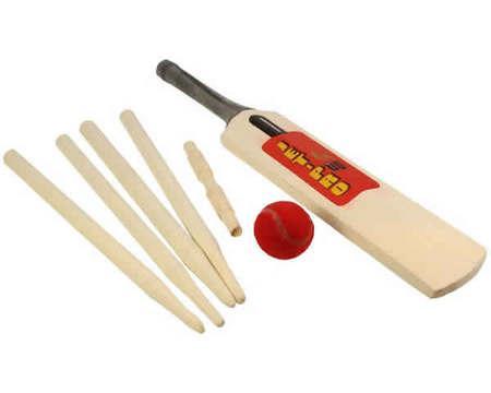 Foto BIGJIGS Jet-Pro Cricket Set Large Wooden Toy
