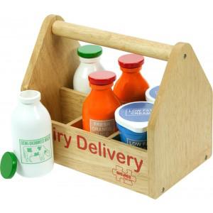 Foto Bigjigs Wooden Toy Dairy Delivery