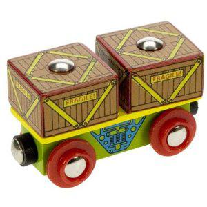Foto Bigjigs Wooden Toy Train Crates Wagon