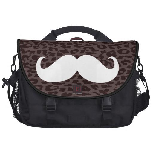 Foto Bigote blanco divertido en la piel 5 del estampado