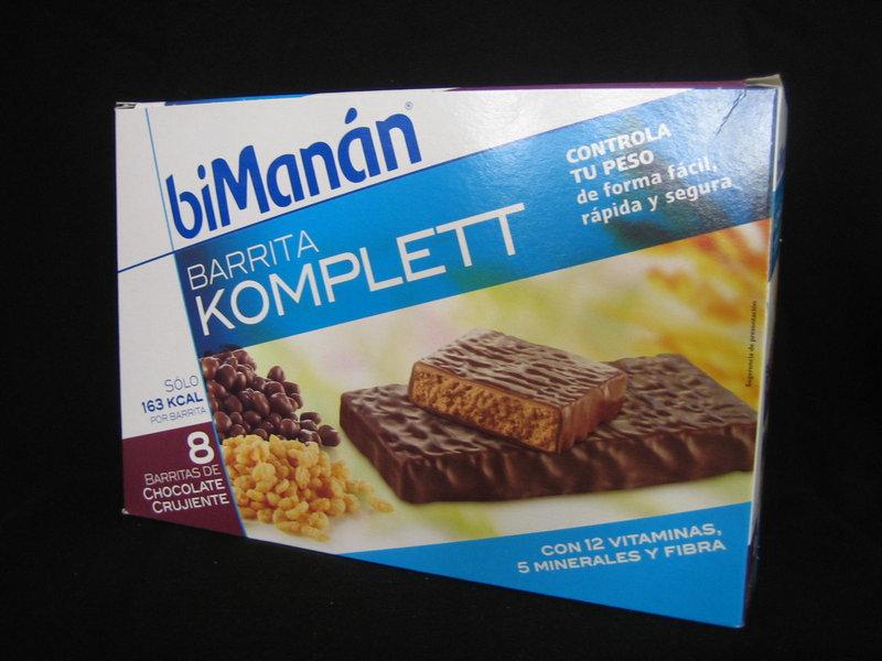 Foto BiManán Komplett 8 barritas chocolate crujiente