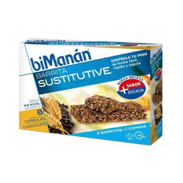 Foto Bimanan barritas sustitutivas de cereales con pepitas de chocolate
