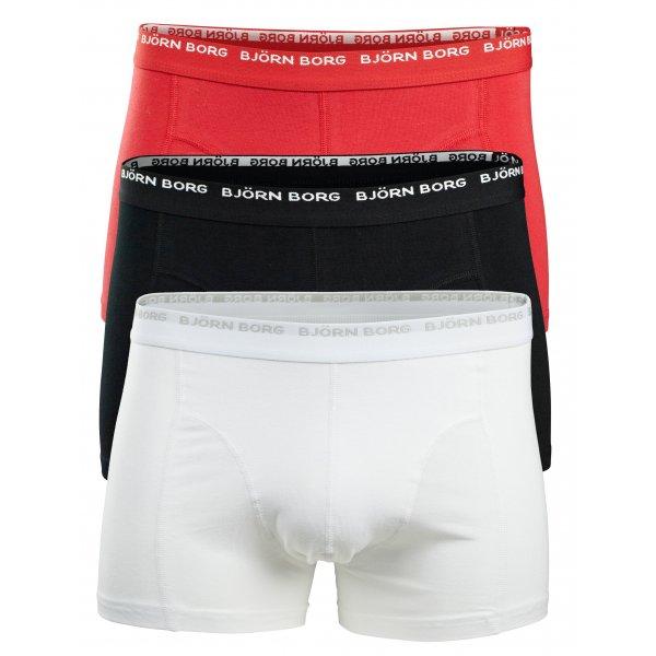 Foto Bjorn Borg h Boxer Trunks, Red/White/Black Size: Small