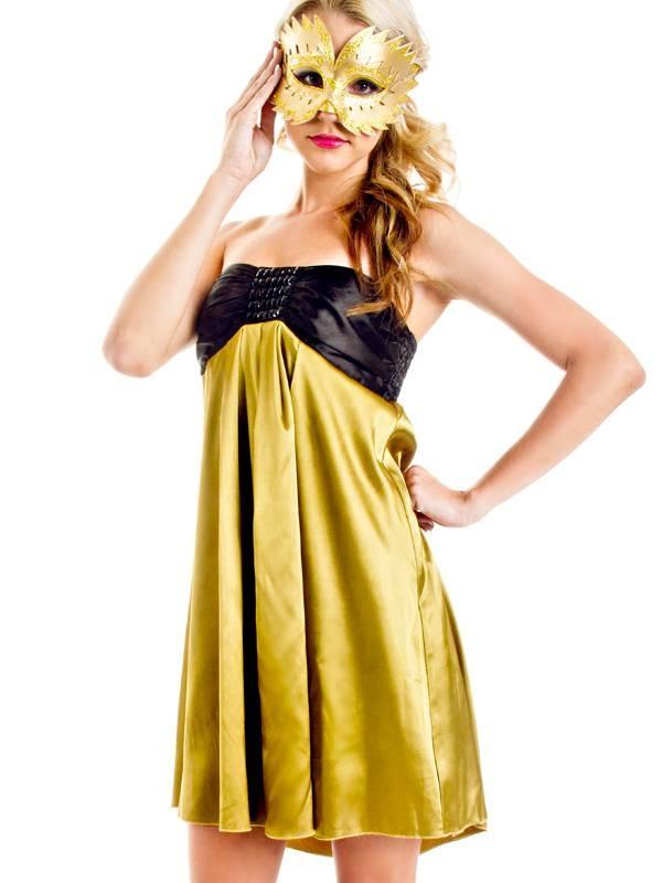 Foto Black Jewel Dress - Gold