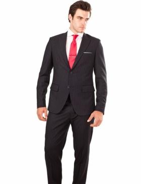 Foto Blackspirit Navy & White Pinstripe suit