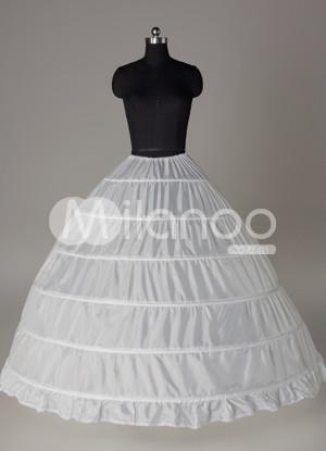 Foto Blanco 90 cm lujoso forro boda nupcial Petticoat
