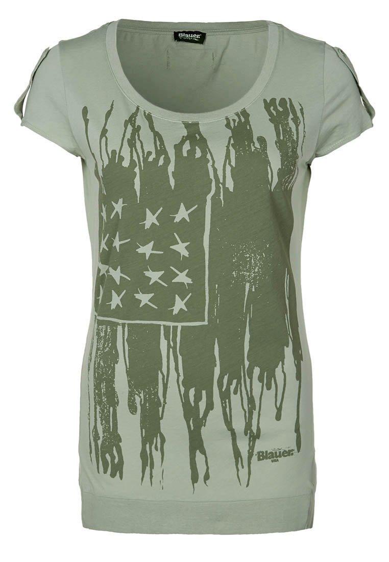 Foto Blauer Camiseta print verde oliva