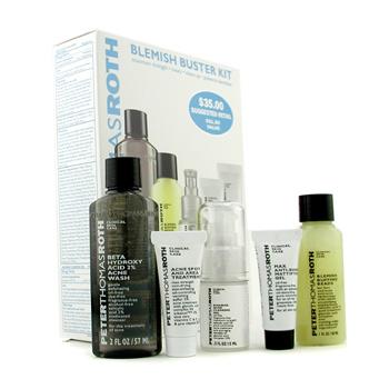 Foto Blemish Buster Kit: Acne Wash + Buffing Beads + Clearing Gel + Acne Tr