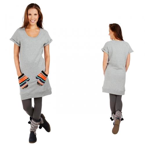 Foto Blend Vestido gris Melange talla XL