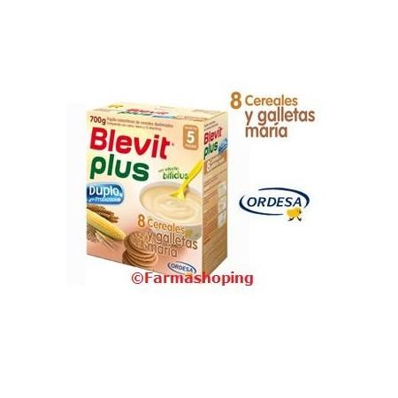 Foto Blevit Plus Duplo 8 Cereales Galletas María. ORDESA