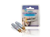 Foto blister conector rca m hq blindado 2uds. b-r