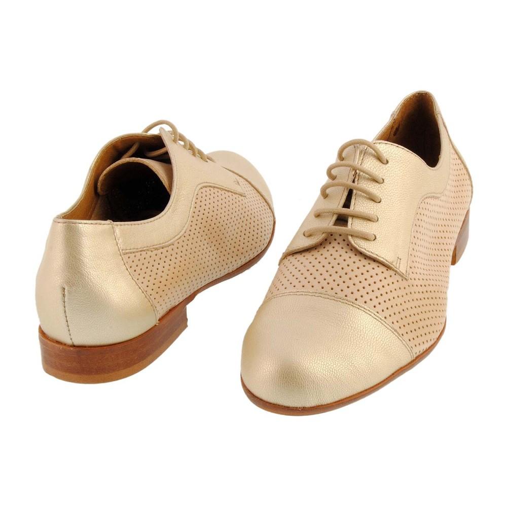 Foto Blucher beige calado de Wonders A-9520