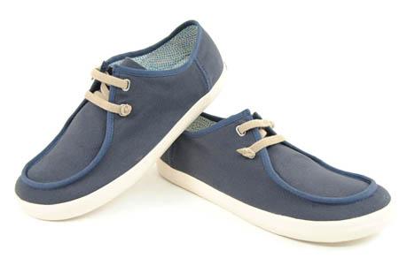 Foto blucher lona azul bordon cordon elastico kaki