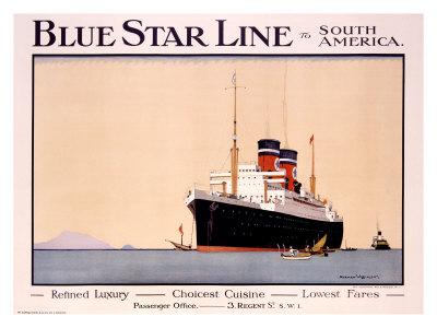 Foto Blue Star Line, Norman Wilkinson - Laminas