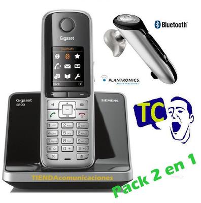 Foto Bluetooth Teléfono Inalámbrico Siemens S800 + Auricular Plantronics 640x