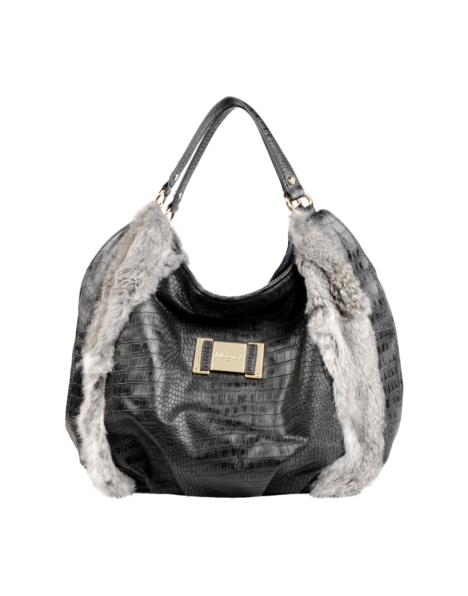 Foto Blugirl Blumarine Bolsos Grandes De Tela Mujer Plomo