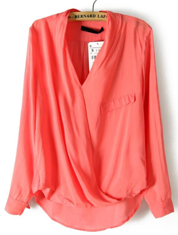 Foto Blusa cruzada-Rosa