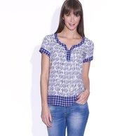 Foto Blusa de gasa bicolor - Soft Grey