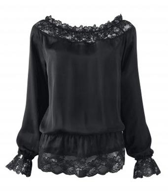 Foto Blusa encaje mujer