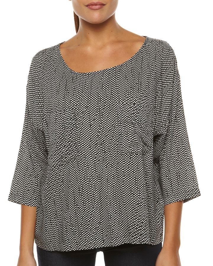 Foto Blusa Gina De Rules By Mary - Lunares Negros