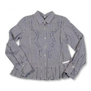 Foto Blusa vichy entallada con volantito