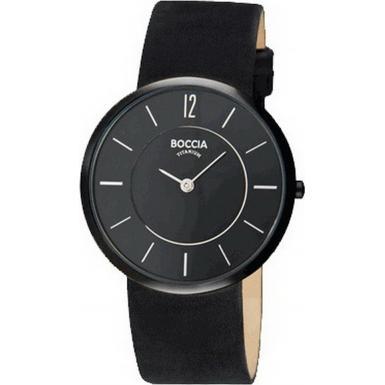 Foto Boccia Ladies Titanium Black Watch Model Number:B3114-17