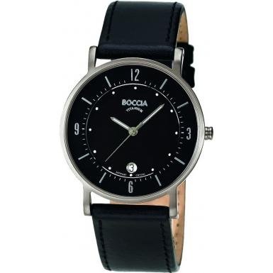 Foto Boccia Mens All Black Watch Model Number:B3533-01