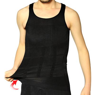 Foto body shaping camiseta tirantes del hombre fajas modelar cuerpo talla l negro