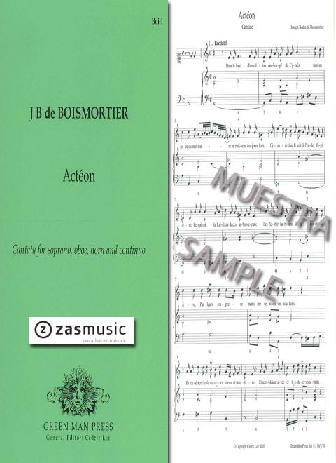 Foto boismortier, joseph bodin de (1691-1755): actéon, cantata fo