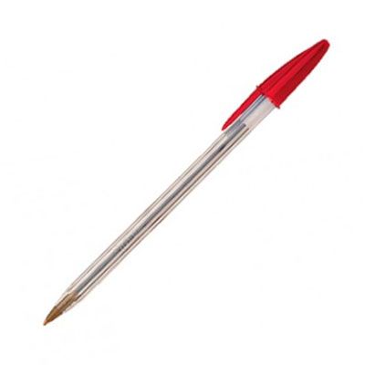 Foto Bolígrafo BIC Cristal rojo punta media