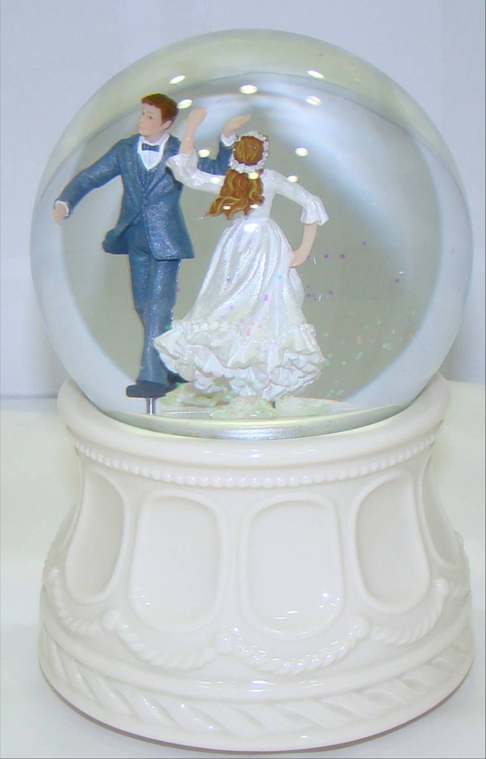 Foto Bola de Cristal musical con Novios