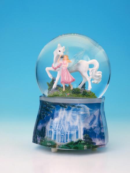 Foto Bola de Cristal musical Unicornio