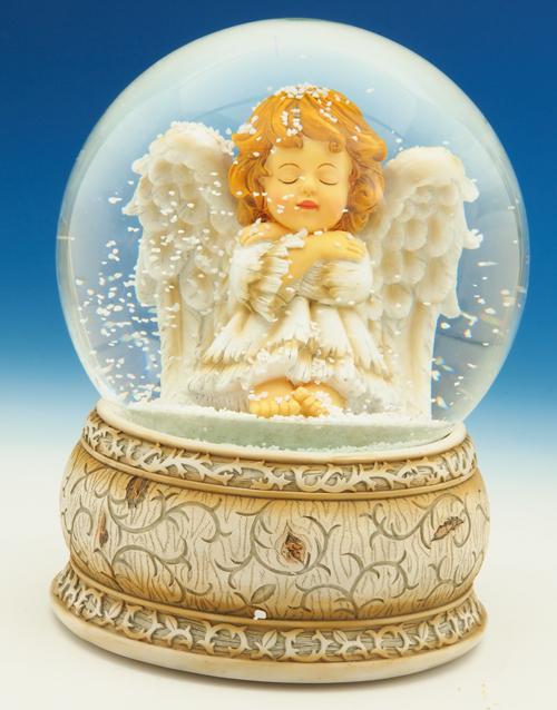 Foto Bola de nieve musical de Navidad - Angel I - Bolas de agua