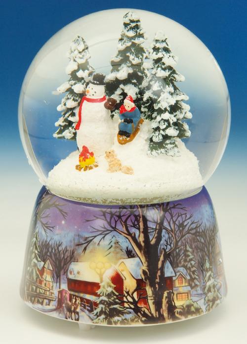 Foto Bola de nieve musical de Navidad - Muñeco de nieve - Bolas de agua