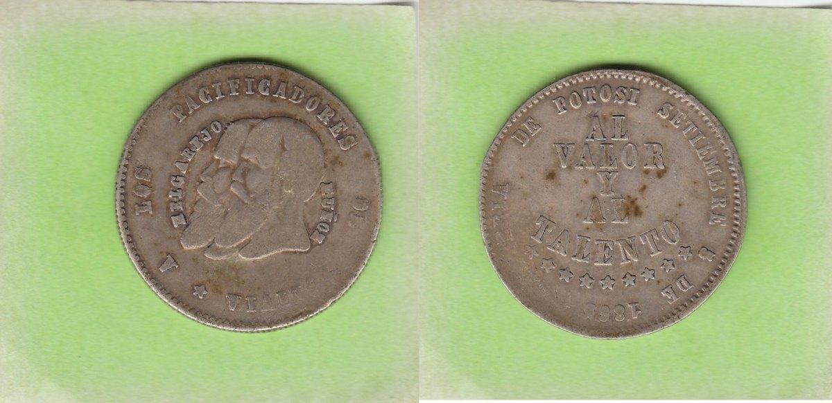 Foto Bolivien 1/2 Melgarejo 1865