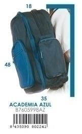 Foto Bolsa Academia Mochila Azul