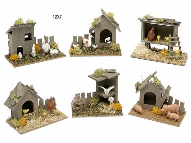 Foto Bolsa corral madera c/animales c12309