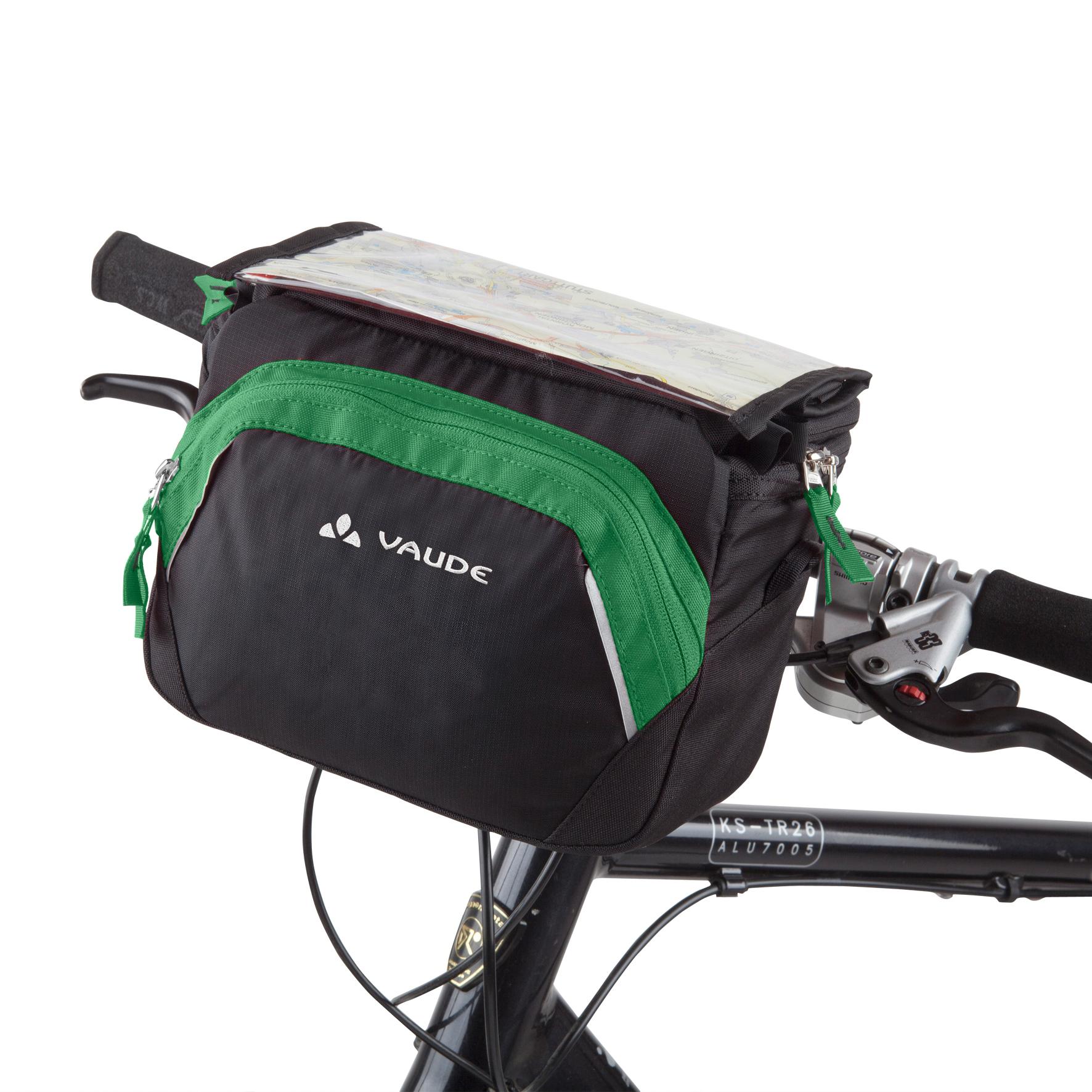 Foto Bolsa de manillar Vaude Road I verde/negro