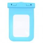 Foto Bolsa universal impermeable con correa de cuello para el teléfono iPhone / Celular - Azul