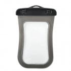 Foto Bolsa universal impermeable con correa para el teléfono iPhone / Celular - Negro Transparente