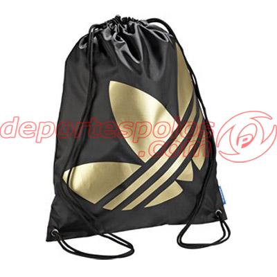 Foto Bolsa/ADIDAS:AC GYMSACK Unica NEGRO/OROMETALI