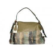 Foto Bolso abbaccino serpiente verde oliva