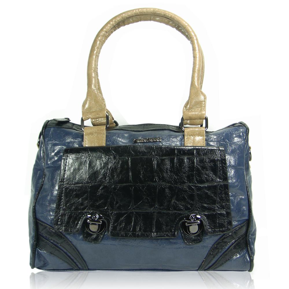 Foto Bolso azul y negro