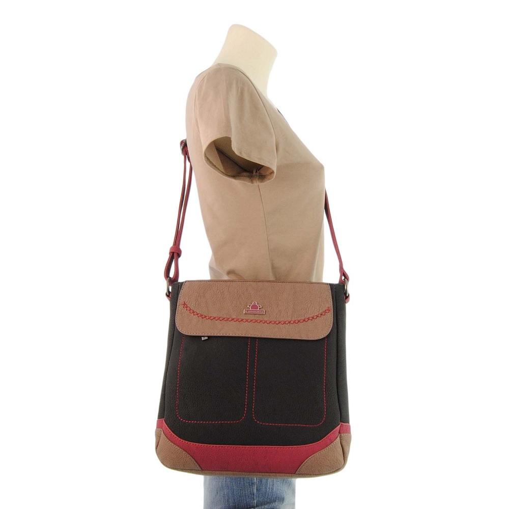 Foto Bolso bandolera A-806 Sauco de Caminatta (Color: NEGRO, Talla: U)