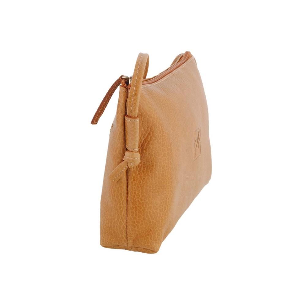 Foto Bolso bandolera en piel forma rectangular (Color: CAMEL, Talla: U)