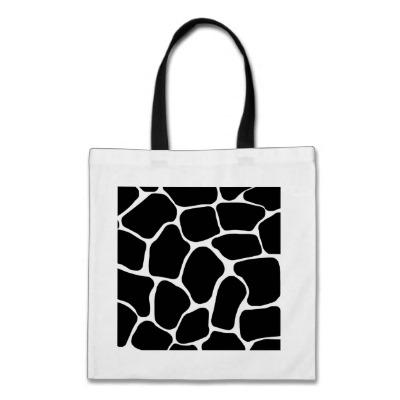 Foto Bolso blanco y negro del estampado de girafa Bolsa