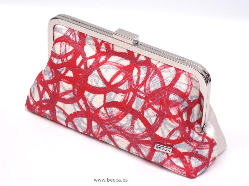 Foto Bolso circulo rojo,clutch Becca